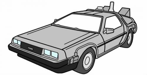 DMC Delorean car from Back to the Future